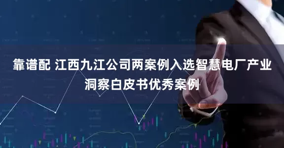 靠谱配 江西九江公司两案例入选智慧电厂产业洞察白皮书优秀案例
